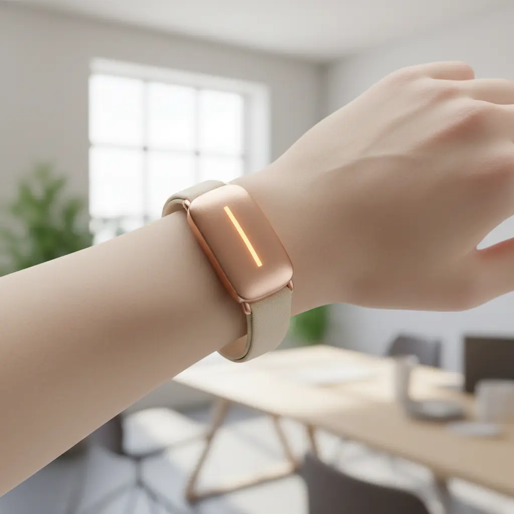 Sleek personal safety wristband